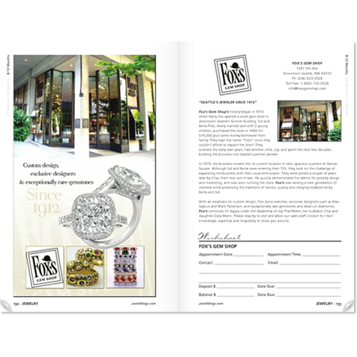 Fox Gem Shop Full Color Bridal Ad