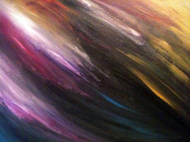 West Seattle Acrylic Painting Abstract Smears